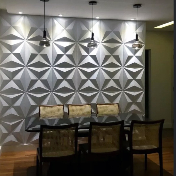 Kit 20 Placas 3d Pvc Decoração Revestimento Premium De Parede