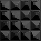 Kit 20 Placas 3d Pvc Preto Decoração Revestimento Premium De