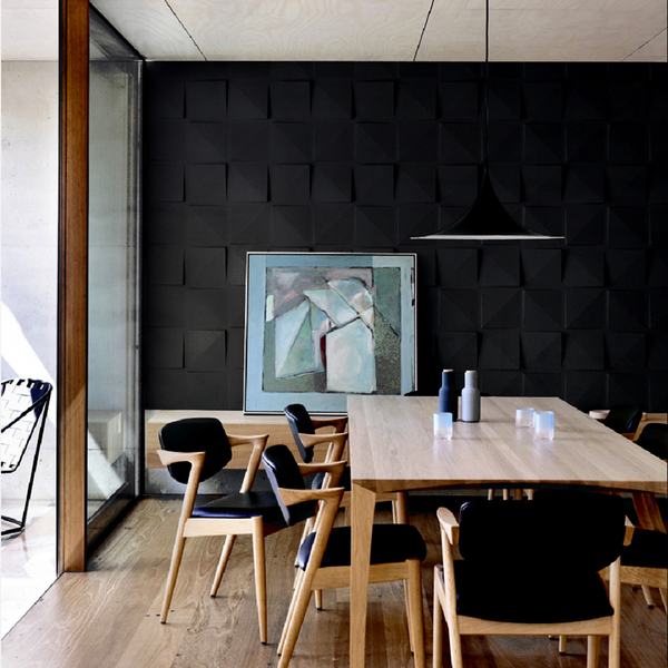 Kit 20 Placas 3d Pvc Preto Decoração Revestimento Premium De