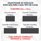 Kit 20 Placas Cabeceira Nuvem Estofada Para Cama Box - Módulo