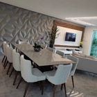 Kit 20 Placas Paineis Decorativo Flexivel Sustentavel Relevo