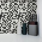 Kit 20 Placas - Pastilhas De Vidro Pigmentado Petróleo