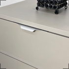 Kit 20 Puxadores De Móveis Wave Cava Ouro 180mm Aluminium Pra