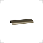 Kit 20 Puxadores De Móveis Wave Reto Preto 125mm Aluminium Ch