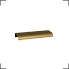 Kit 20 Puxadores De Móveis Wave Reto Preto 125mm Aluminium Ou