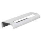 Kit 20 Puxadores Para Móveis Thin Reto Alumínio Branco 125mm