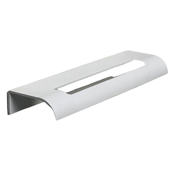 Kit 20 Puxadores Para Móveis Thin Reto Alumínio Branco 125mm