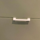 Kit 20 Puxadores Para Móveis Thin Reto Alumínio Branco 125mm