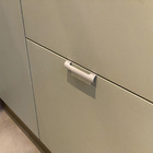 Kit 20 Puxadores Para Móveis Thin Reto Alumínio Prata 125mm A