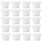 Kit 20 Ramekins Melamina 50ml Branco Porta Molhos Aperitivos