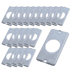 Kit 20 Tampa Condulete 1 Posto Tomada Redonda 3/4' Alumínio