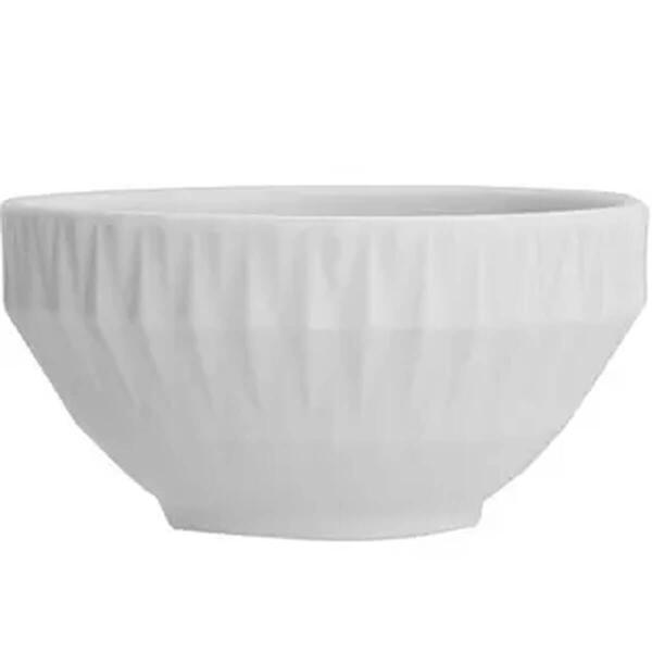 Kit 20 Tigelas Cereal Porcelana Bowl Diamante 400ml 12,5cm Ge