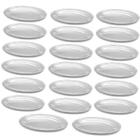 Kit 20 Travessa De Inox Para Restaurante Buffet 21cm Baixelas