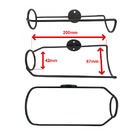 Kit 20 Unidades De Adega Parede Para Garrafa Vinho Aço Preto