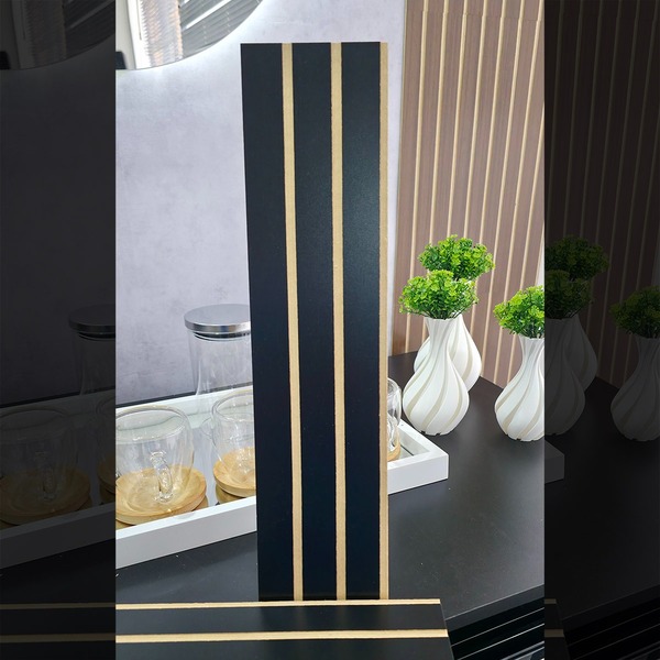 Kit 20 Unidades - Revestimento Ripado Placa Mdf Painel Decora