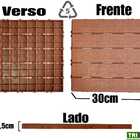 Kit 21 Decks Madeira Plástico Encaixe Modular Piscina Sacada