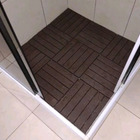 Kit 21 Decks Madeira Plástico Encaixe Modular Piscina Sacada