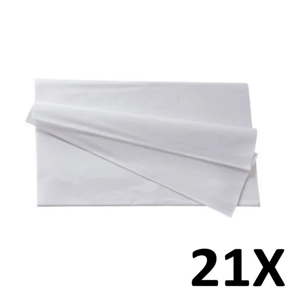 Kit 21 Panos De Limpeza Multiuso Reutilizável 30x40cm Branco