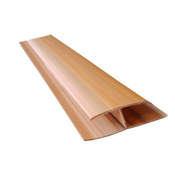 Kit 225m De Emenda Rígida Pvc Perfil H 4,5cmx3m   Cerejeira