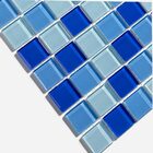 Kit 22 Placas - Pastilhas De Vidro Cristal Miscelânea Azul