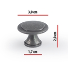 Kit 22 Puxador Ponto Redondo Puxadores Móveis Coloniais Puxad