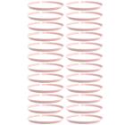 Kit 24 Bandejas Redonda 34cm Servir Rosa Himalaia Bubble Crip