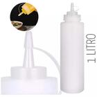 Kit 24 Bisnagas Plásticas Weck 1l Caldas Molhos Restaurante C