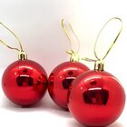 Kit 24 Bola Vermelha Decoração De Natal Árvore De Natal 60mm