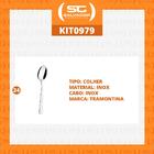 Kit - 24 Colheres De Sopa Búzios Em Aço Inox Cibag - Tramonti