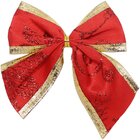 Kit 24 Enfeite Laços Vermelho Natalino Árvore Natal De 10cm