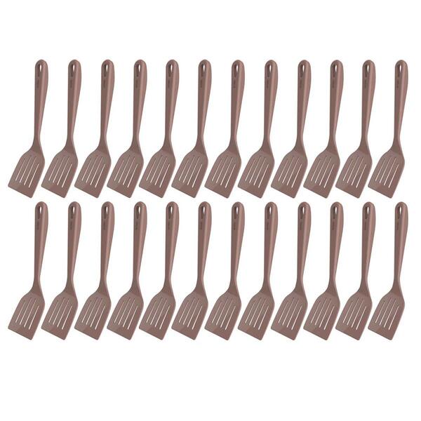Kit 24 Espátulas Culinárias Retas Nylon Restaurante Lanchonet