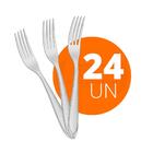 Kit - 24 Garfos De Mesa Luxo Laguna Em Aço Inox Gitop - Tramo