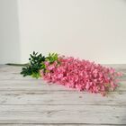 Kit 24 Glicínias Rosa Artificial: Flor Pendente De Wisteria C