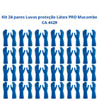 Kit 24 Luvas Proteção Limpeza Látex Azul Pro S 137 Mucambo Ca