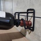 Kit 24 Mini Adega De Parede Preta Para Vinho Cube Para 1 Garr