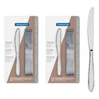 Kit 24 Peças Facas De Mesa Tramontina Laguna Talheres Em Aço
