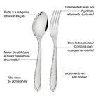 Kit 24 Peças Faqueiro Tramontina Laguna Talheres Em Aço Inox