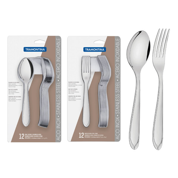 Kit 24 Peças Faqueiro Tramontina Laguna Talheres Em Aço Inox