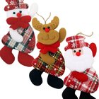 Kit 24 Pendente Natalino Boneco De Neve Rena Papai Noel 18cm