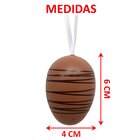 Kit 24 Pendente Ovos Páscoa Coelho Enfeite Decorativo 6x4cm