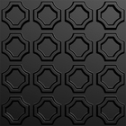 Kit 24 Placas 3d Pvc Preto Decoração Revestimento Premium De