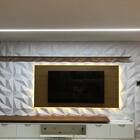 Kit 24 Placas Painel Decorativo Impermeável Relevo 3d Pvc