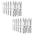 Kit 24 Prendedores De Roupas Crippa Brancos Grampos Sem Mola