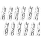 Kit 24 Prendedores De Roupas Crippa Brancos Grampos Sem Mola