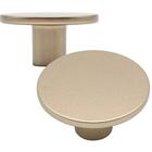 Kit 24 Puxadores Dourados Ponto Para Móveis 3,5x1,8cm Metal M