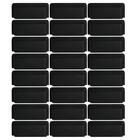 Kit 24 Puxadores Eden 1791 Preto Fosco Torralba Móveis Armári