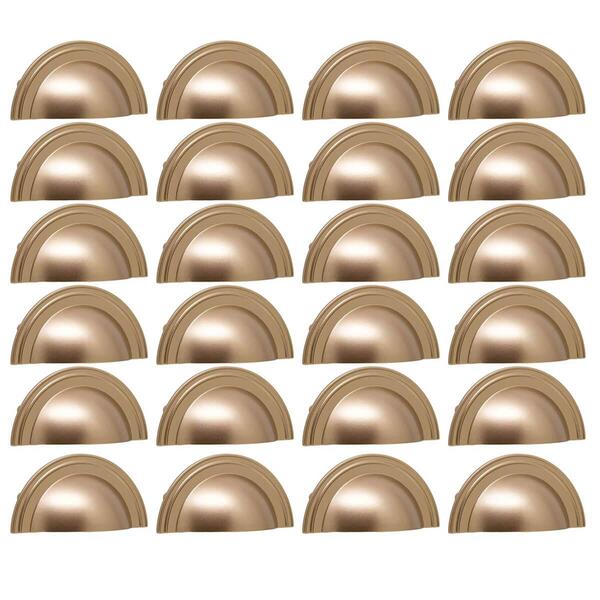 Kit 24 Puxadores Para Móveis 1753 Grenade Concha Dourado Armá