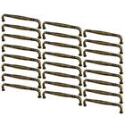 Kit 24 Puxadores Para Móveis Alça Ouro Velho Tamboreado 1767