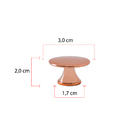 Kit 24 Puxadores Ponto Puxador De Porta Gaveta Armário - Rose