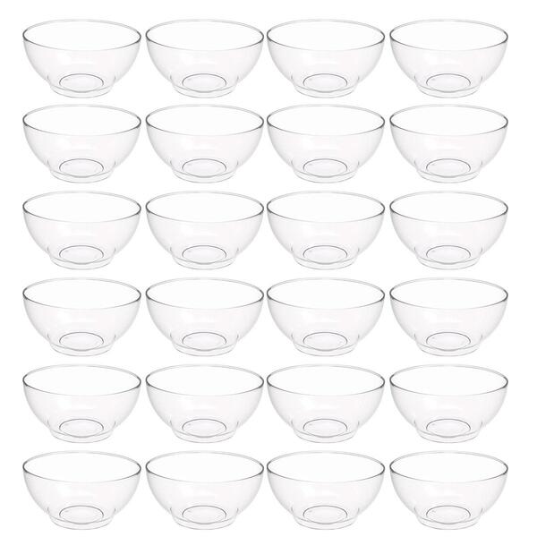 Kit 24 Tigelas Saladeiras Grande Redonda 3,1l Transparente Se